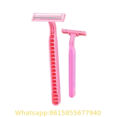 Disposable Razor Factory produce 3 blade higher quality shaving razor with lubricating strip