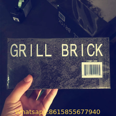 Black foam glass, grill brick