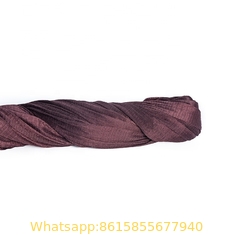 Factory Price Polyester 4PLY 8MM 1200MD Brown Colour Knotless Raschel Strong Type Tanzania Market Fishing Net