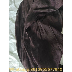 Factory Price Polyester 4PLY 8MM 1200MD Brown Colour Knotless Raschel Strong Type Tanzania Market Fishing Net
