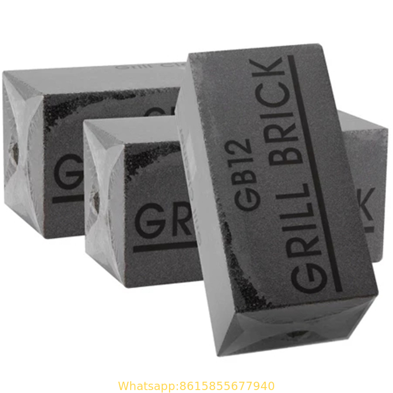 BBQ griddle grate GB12 Grill Brick for grill cleaning stone