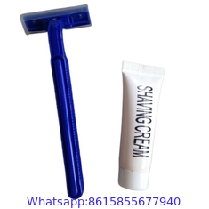 Men's twin Blade Dual Lubrication Disposable Razor for shaving