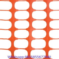 High Density Soft HDPE Plastic Safety Fence / Orange Security Mesh / Portable Safety Net