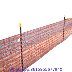 Orange safety netting plastic snow fence net road safety barrier net