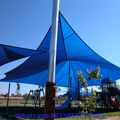 Triangle Patio Column Sun Shade Sail Hdpe , Square Shape Sail 5x5x5m