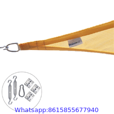 Terra-cotta HDPE Sun Shade Sail Triangle Shape 3.6x3.6x3.6m , Waterproof