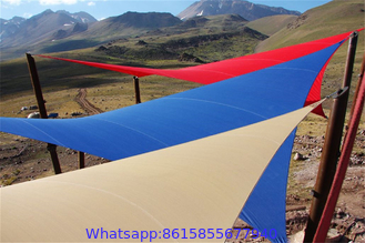Terra-cotta HDPE Sun Shade Sail Triangle Shape 3.6x3.6x3.6m , Waterproof