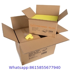Basics Mini Pumice Pad Yellow - Case Pack 4 Boxes, 400-Count Each Box (1600 Total Pieces)