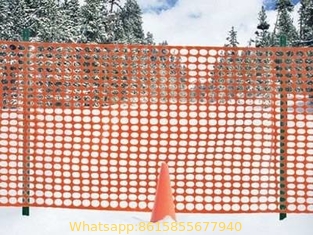 Orange Warning Barrier Fence Separating Area Easily