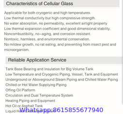 Low density Closed-cell Foam Glass