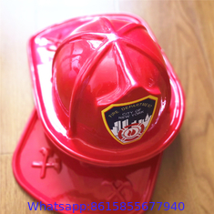 Red Junior Firefighter Hat With Fireman & Axe Design