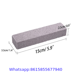 Pumice Stones for Cleaning Scouring Pad Grey Pumice Stick Cleaner for Removing Toilet Bowl Ring Bath Household