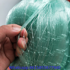 0.28mm 4 inch 400MD 100yards length nylon monofilament fishing net with multi selvage in green