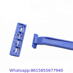 twin blade plastic disposable straight shaving razor blade shaver