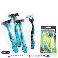 TRIPLE BLADES DISPOSABLE RAZOR FOR SHAVING