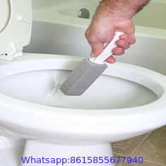 Pumice Stone for Toilet with Handle Brush Stick for Cleaning Bath Bowl Stain Remover Glass Porcelain Pool Tile Foot