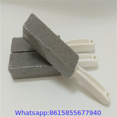 Pumice Stone for Toilet with Handle Brush Stick for Cleaning Bath Bowl Stain Remover Glass Porcelain Pool Tile Foot