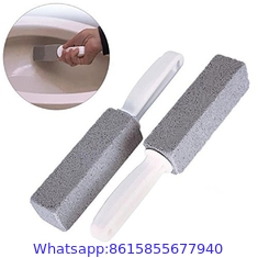toilet bowl pumice cleaning stone with plastic handle