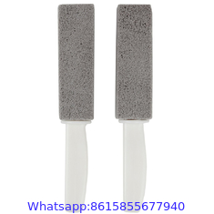 toilet bowl pumice cleaning stone with plastic handle