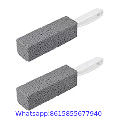 cleaning toilet with pumice stone