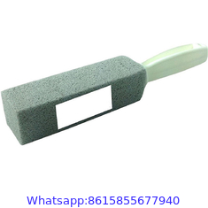 cleaning toilet with pumice stone