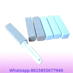 cleaning toilet with pumice stone