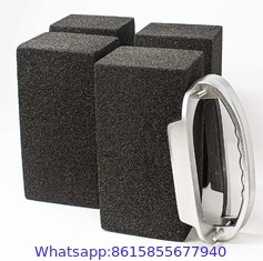 Griddle Grill Brick Block Cleaning Kit – Includes 4 Grill Stones and a Grill Brick Holder, Great Cleaning Accessories