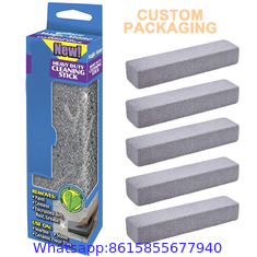 Pumice Stone Pad Stick for Cleaning Toilet Bowl Ring Remover Hard Water Stains Foot Scrubber Brush Pool Tile Grill BBQ