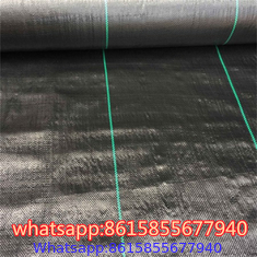 Black PP woven silt fence weed barrier fabric,3ft x 50ft anti grass agricultural weed control mat,garden ground cover we
