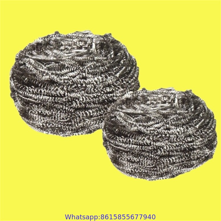 China factory provides ss stainless steel 410 flat wire dish metal scrubber