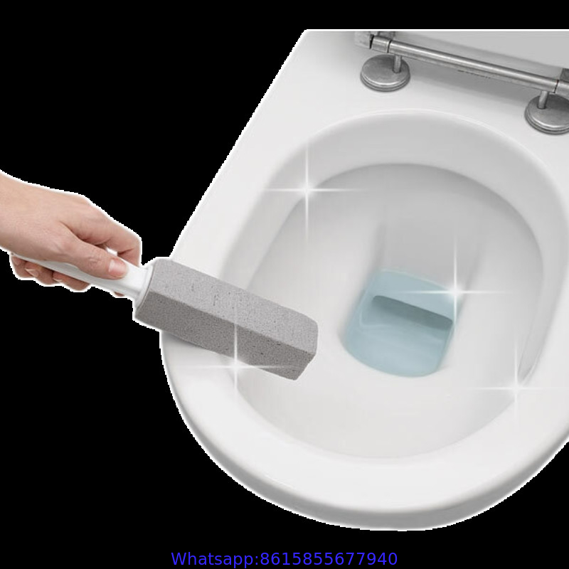 Pumice Stone for Toilet Cleaning Bowl Stick Powerfully Cleans Hard Water Rings