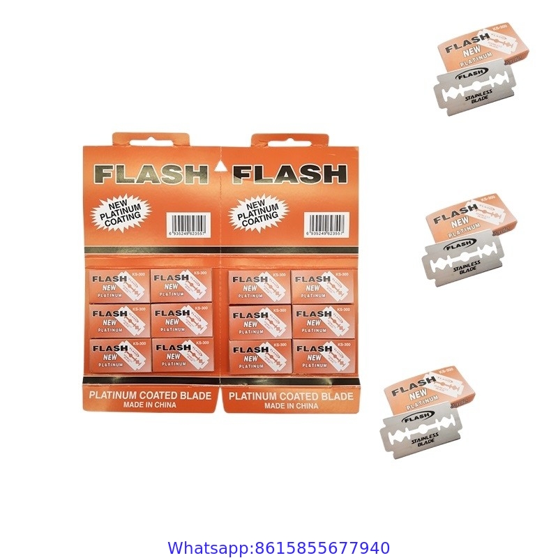 Custom logo stainless steel double edge razor blade