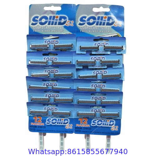 Slin311 Triple blade disposable razor in card packing