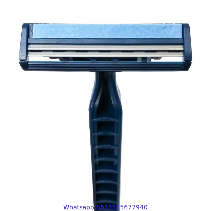 Branded Twin Blade with Rubber Handle Disposable Razor