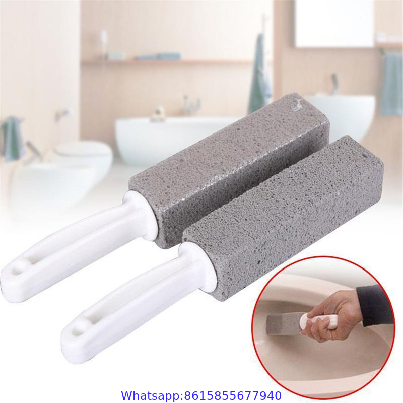 Glass Pumice Stone Cleaning Toilet Water Rings Pumice Stone Plastic Brush