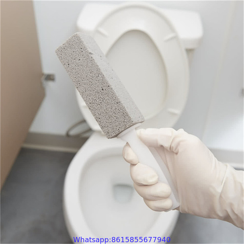 Toilet Bowl Ring Remover Pumice Stone with Handle for Stain Remover Bowl Cleaner Porcelain Pool Tile Scrubber Amazon